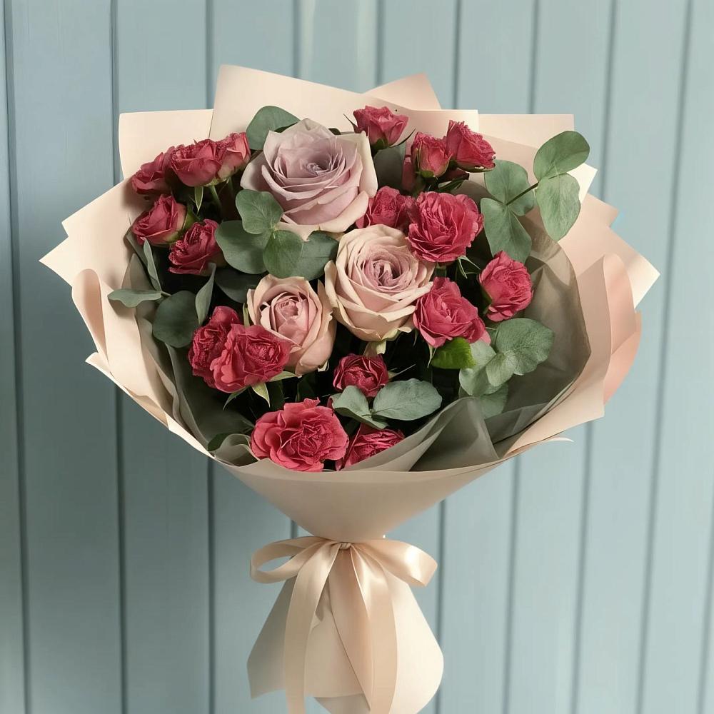 Букет цветов из: Гвоздики и Розы в Ивановское