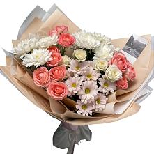 Букет цветов из:  Розы и Хризантемы в Ивановское