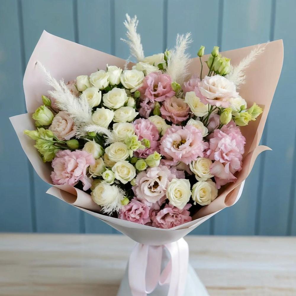 Букет цветов из: Альстромерии и Розы в Ивановское