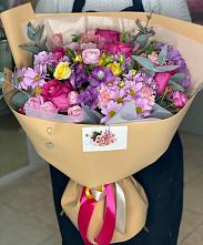 Букет цветов из:  Хризантемы, Гвоздики и Альстромерии в Ивановское