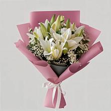 Букет цветов из:  Лилии в Ивановское