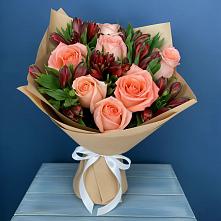 Букет цветов из:  Розы и Альстромерии #REPLACE_PRED# Ивановское