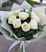 Букет Белые розы Проуд в Ивановское