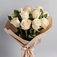 Букет 11 Белых роз Проуд в Ивановское
