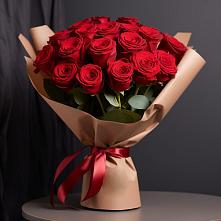 Букет 19 Красных роз Эдлесс Лав в Ивановское