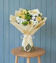 Букет цветов из:  Хризантемы и Розы в Ивановское