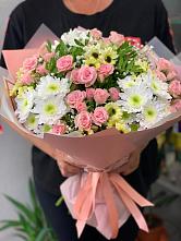 Букет цветов из:  Розы и Хризантемы в Ивановское
