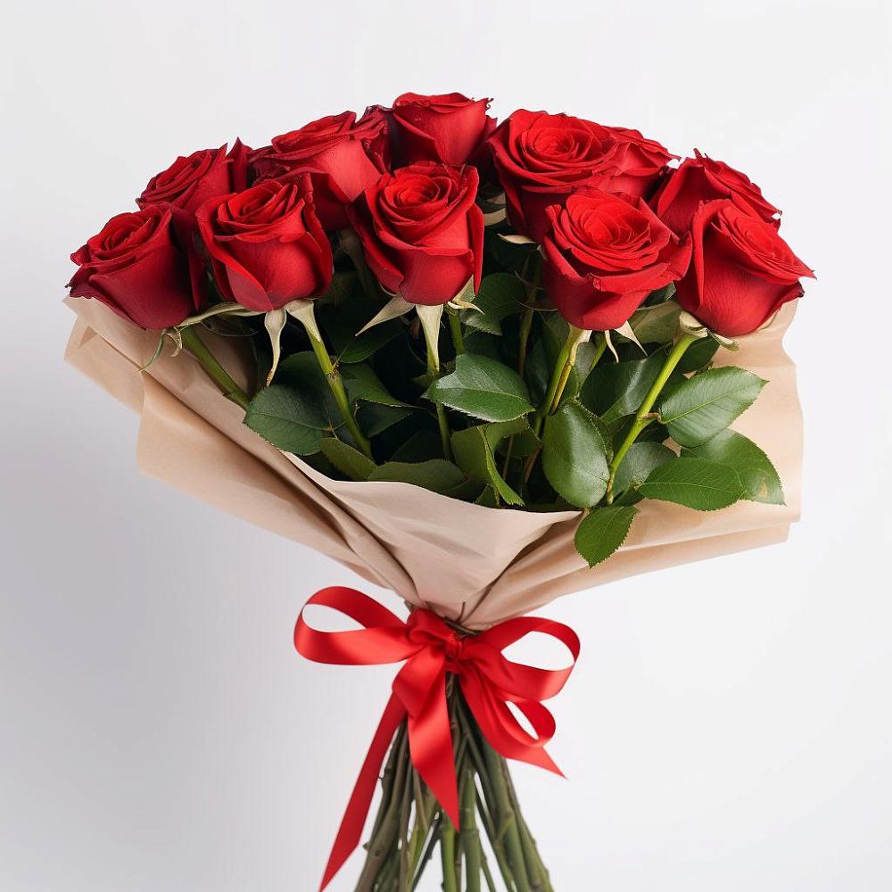 Букет 11 Красных роз Эдлесс Лав в Ивановское