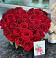 Цветочная композиция из Розы в виде сердца в Ивановское